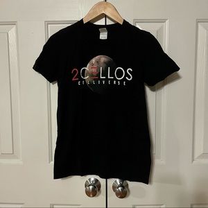 2 Cellos Celloverse Concert Tour 2016 Black Shirt